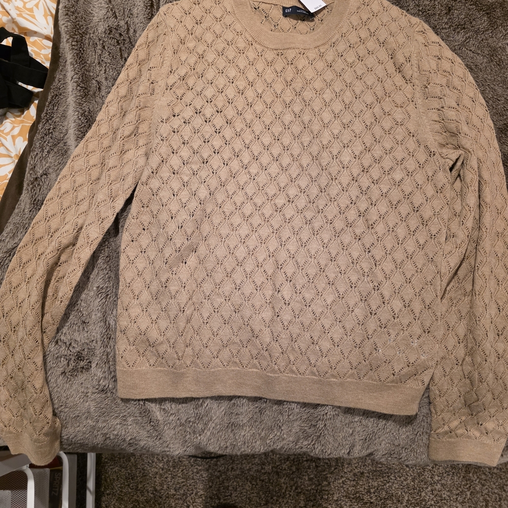 GAP Men's Tan Crewneck Sweater